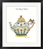 Bee Happy Teapot Fine Art Print