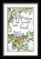 All Things Are Possible With God Fine Art Print