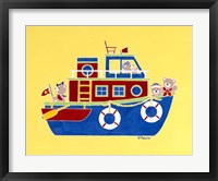 Boating Bears Framed Print