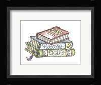 School Books Fine Art Print