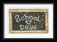 School Chalkboard Fine Art Print