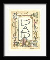 Dad Border Fine Art Print