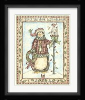 No Place Like Home Penguin Framed Print