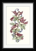 Calling Birds Stocking Fine Art Print