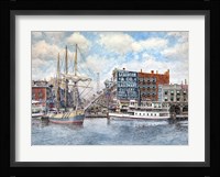 Detroit Water Front 1896 Framed Print