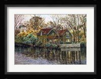 Northville Victorian By Lake Fine Art Print