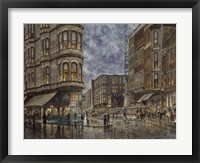 Dinner Hour, San Francisco, Ellis & Market St. Framed Print