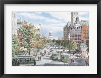 Washington D.C. Gridlock Framed Print