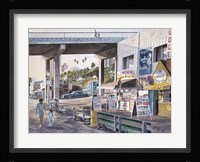 Santa Monica,  Prominade At Sunset Framed Print
