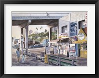 Santa Monica,  Prominade At Sunset Framed Print