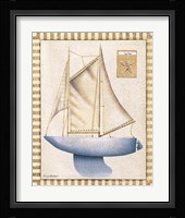 Blue Sailboat Fine Art Print