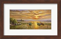 Laguna al tramonto Fine Art Print