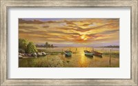 Laguna al tramonto Fine Art Print