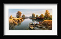 Sul Fiume Boats Fine Art Print
