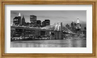 Brooklyn Bridge at Night Fine Art Print
