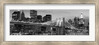 Brooklyn Bridge at Night (Detail) Fine Art Print