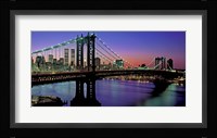 Manhattan Bridge and Skyline (detail) Fine Art Print