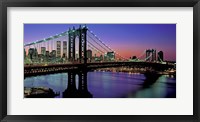 Manhattan Bridge and Skyline (detail) Fine Art Print