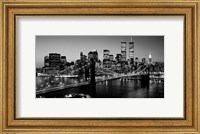 Brooklyn Bridge, NYC BW Pano Fine Art Print