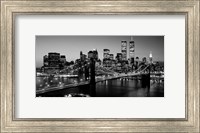 Brooklyn Bridge, NYC BW Pano Fine Art Print