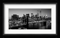 Brooklyn Bridge, NYC BW Pano Fine Art Print