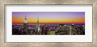 Midtown Manhattan at Sunset, NYC Fine Art Print
