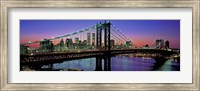 Manhattan Bridge and Skyline Fine Art Print