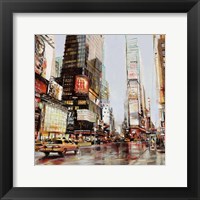 Taxi in Times Square Fine Art Print