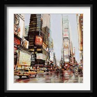 Taxi in Times Square Fine Art Print