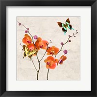 Orchids & Butterflies I Fine Art Print