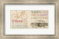 Bike vs Car Fine Art Print