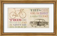 Bike vs Car Fine Art Print