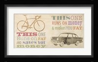 Bike vs Car Fine Art Print