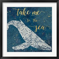 Coastal Lace V Framed Print