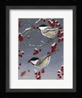 Winter Chickadees II Fine Art Print