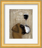 Dog Au Vin Boxer Fine Art Print