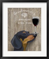 Dog Au Vin Dachshund Fine Art Print