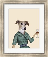 Greyhound Wine Snob Fine Art Print