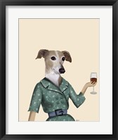 Greyhound Wine Snob Fine Art Print