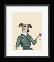 Greyhound Wine Snob Fine Art Print