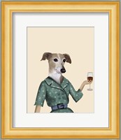 Greyhound Wine Snob Fine Art Print