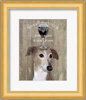 Dog Au Vin Greyhound Fine Art Print