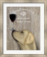 Dog Au Vin Yellow Labrador Fine Art Print
