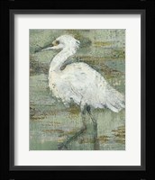 Textured Heron I Framed Print