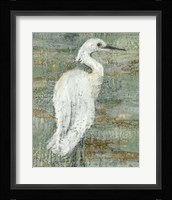 Textured Heron II Framed Print