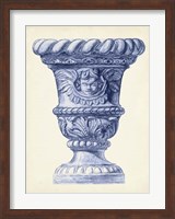 Palace Urns in Indigo IV Fine Art Print