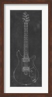 Electric Guitar Blueprint II Fine Art Print