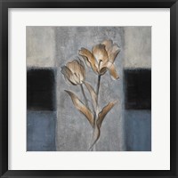 Tulips in Blue II Framed Print