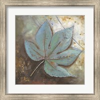 Turquoise Leaf II Fine Art Print