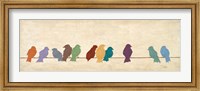 Birds Meeting  (assorted colors) Fine Art Print